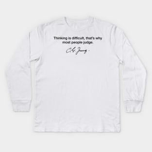 Carl Jung Quote Kids Long Sleeve T-Shirt